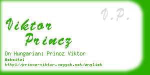 viktor princz business card